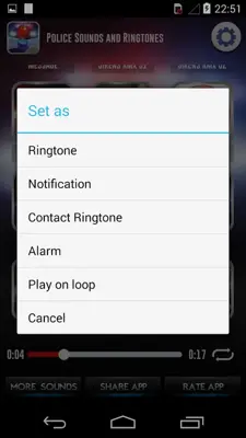 Police Sounds and Ringtones android App screenshot 1